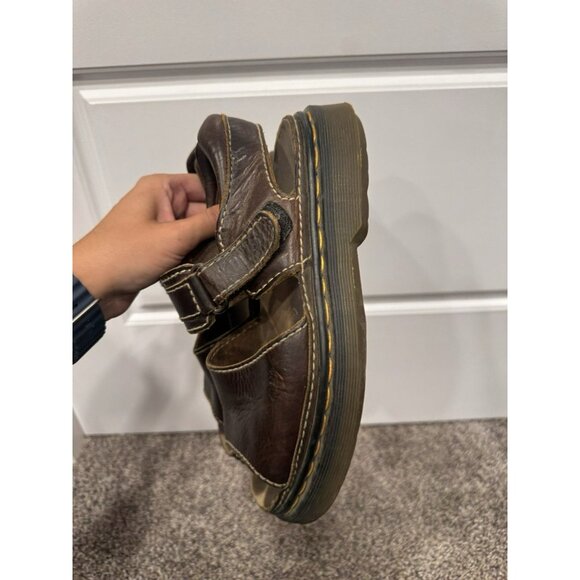 Vintage Y2K Doc Marten Chunky Brown Sandals Size 7 (39) - Picture 3 of 6